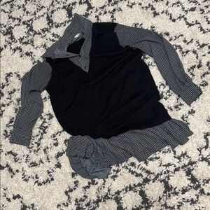 Max Studio Black and Gray Dress